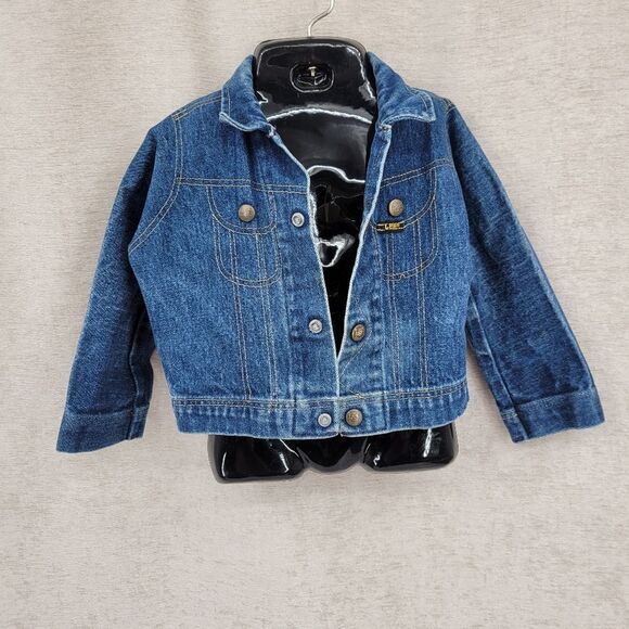 Lee Vintage Kids Blue Denim Jean Trucker Jacket - Picture 3 of 15